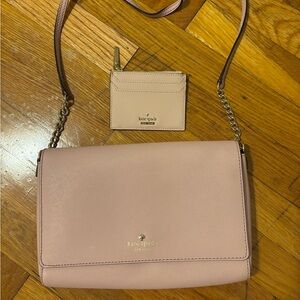 Kate Spade Cameron Convertible Pink Crossbody Bag with Cardholder